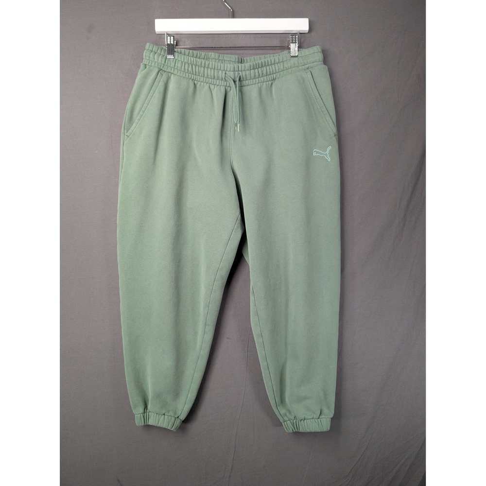 Puma Mens Essentials‎ Logo Fleece Sweatpants Sage Green 680077-44 Large